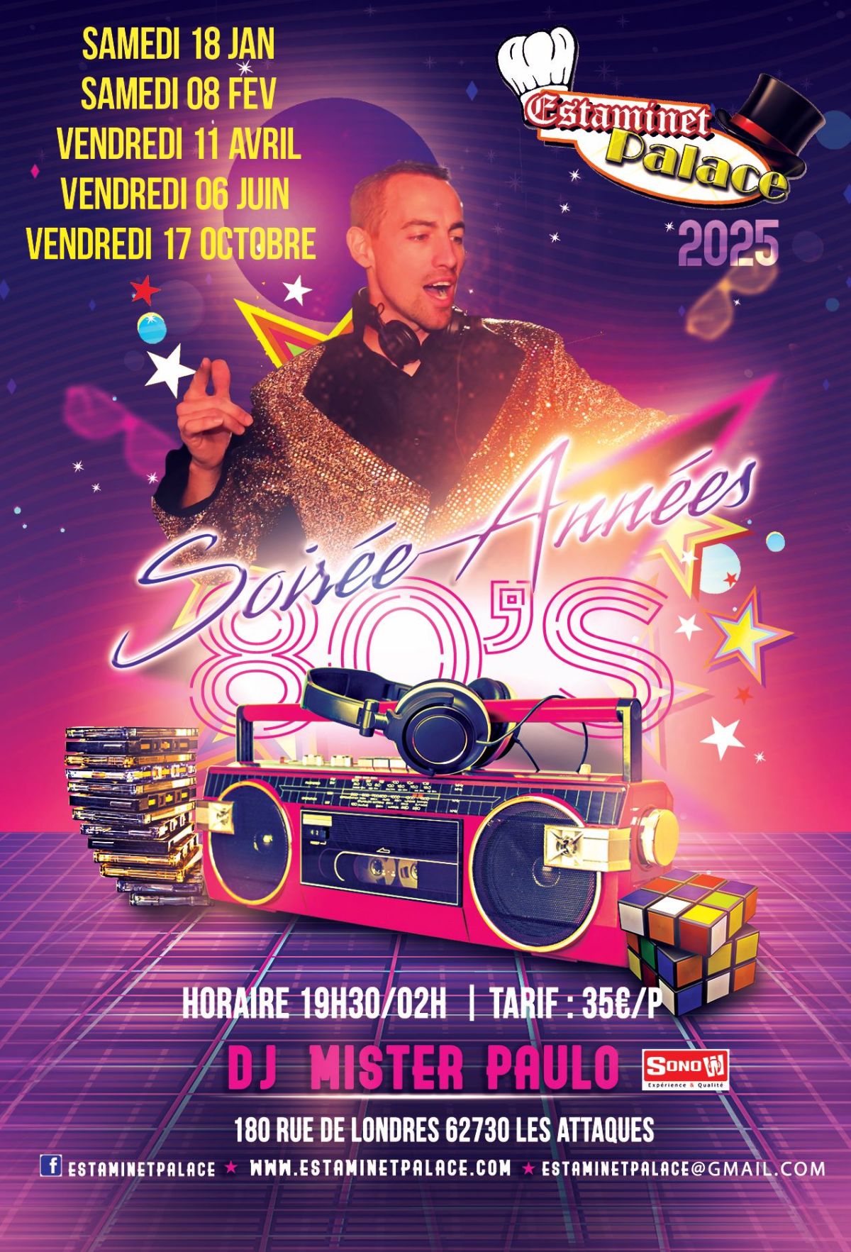 SOIREE DANSANTE ANNEE 80